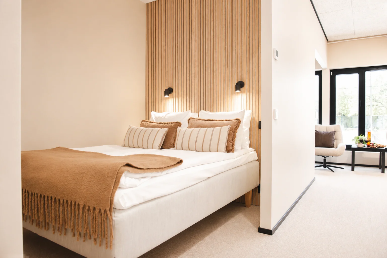 Viihtyisä hotellihuone Hotel Wasto Inn - fitness-hotelli Kokkolassa